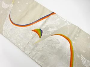 アンティーク　孔雀模様織り出し袋帯（材料）